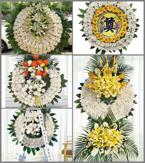 福建漳州平和县芦溪镇连益村花圈速递
